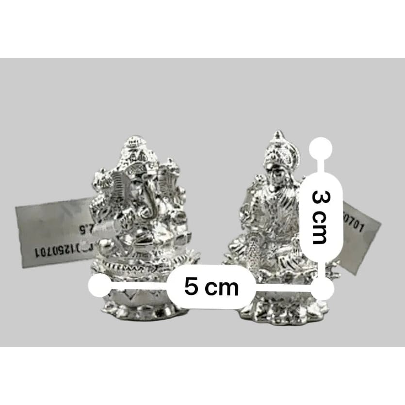 Silver Ganesh Lakshmi Idol 40gm each