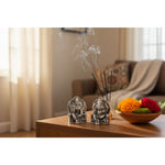 Silver Ganesh Lakshmi Idol 50gm – Spiritual Ganesh Lakshmi Murti for Temple Decor & Festivals