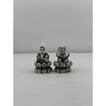 Silver Ganesh Lakshmi Idol 50gm – Spiritual Ganesh Lakshmi Murti for Temple Decor & Festivals