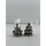 Silver Ganesh Lakshmi Idol 50gm – Spiritual Ganesh Lakshmi Murti for Temple Decor & Festivals