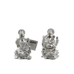 Silver Ganesh Lakshmi Idol Set 100gm solid