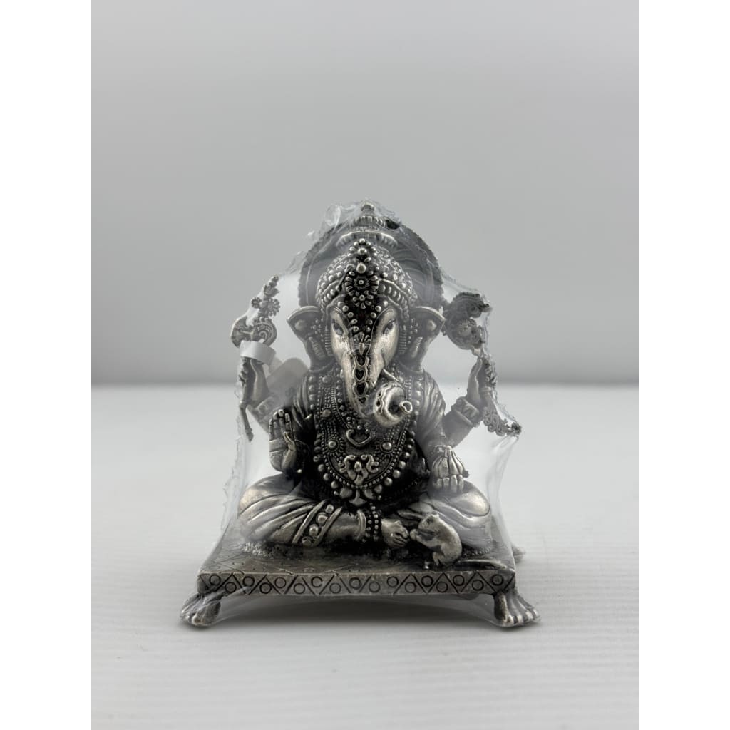 Silver Ganesha Idol 120gm – Divine Ganpati Murti for Home Mandir & Gifting