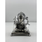 Silver Ganesha Idol 120gm – Divine Ganpati Murti for Home Mandir & Gifting