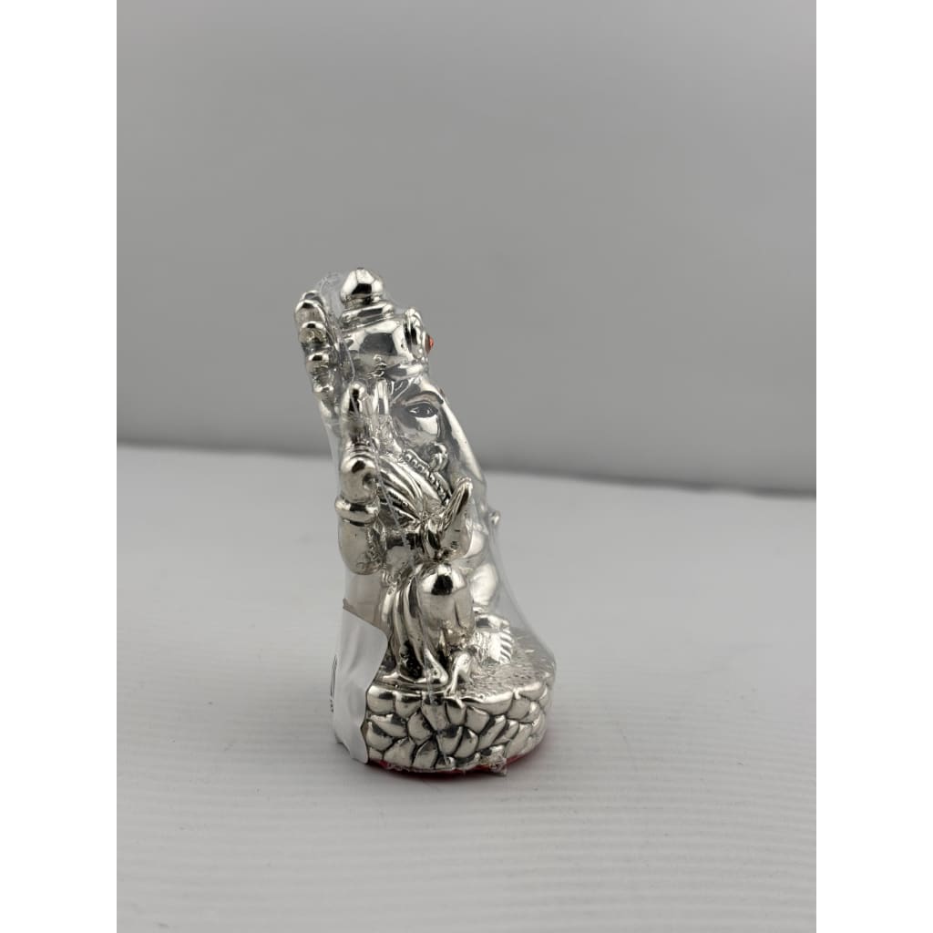 Silver Ganesha Idol 22gm – Divine Ganpati Murti for Home Mandir & Gifting