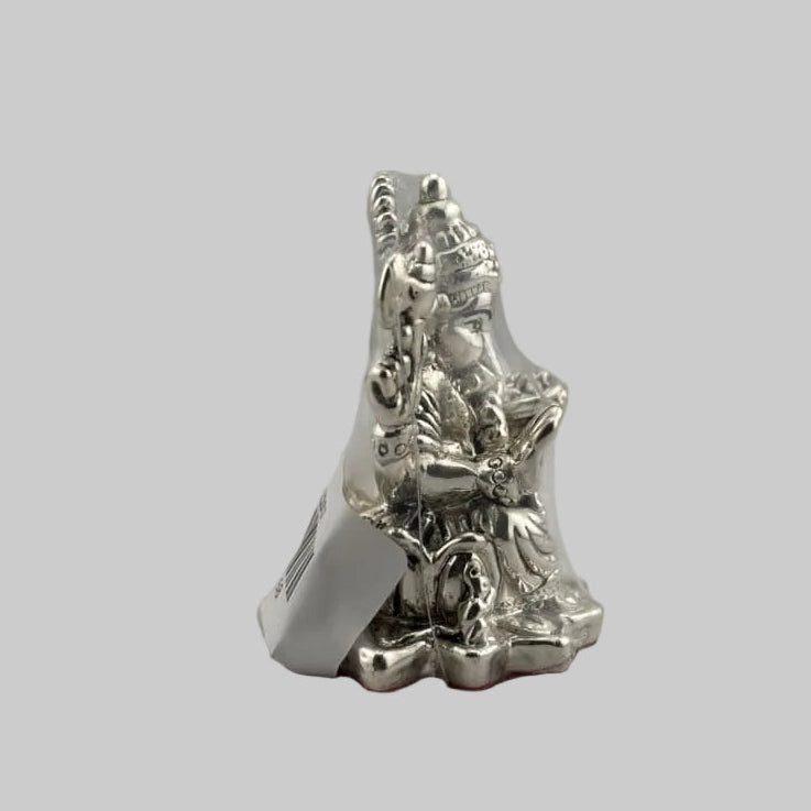 Silver Ganesha Idol Design 4 16gm – Divine Ganpati Murti for Home Mandir & Gifting