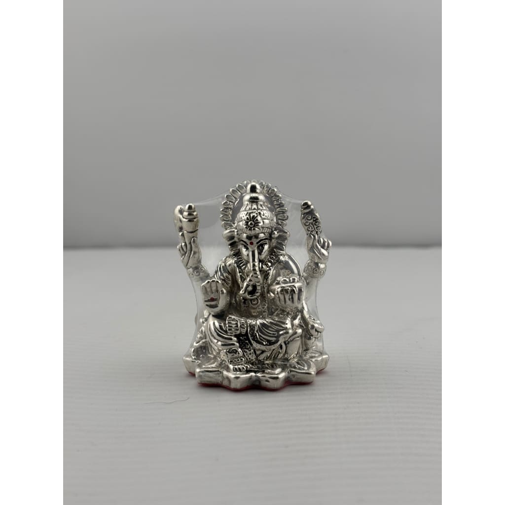 Silver Ganesha Idol Design 4 16gm – Divine Ganpati Murti for Home Mandir & Gifting