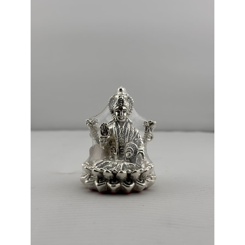 Silver Goddess Lakshmi Idol Design 2 20gm – Divine Laxmi Murti for Home Mandir & Gifting