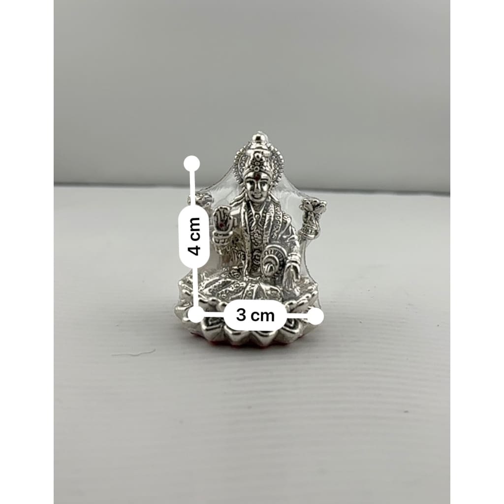 Silver Goddess Lakshmi Idol Design 2 20gm – Divine Laxmi Murti for Home Mandir & Gifting