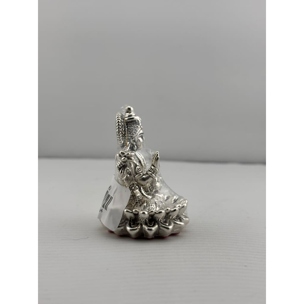 Silver Goddess Lakshmi Idol Design 2 20gm – Divine Laxmi Murti for Home Mandir & Gifting