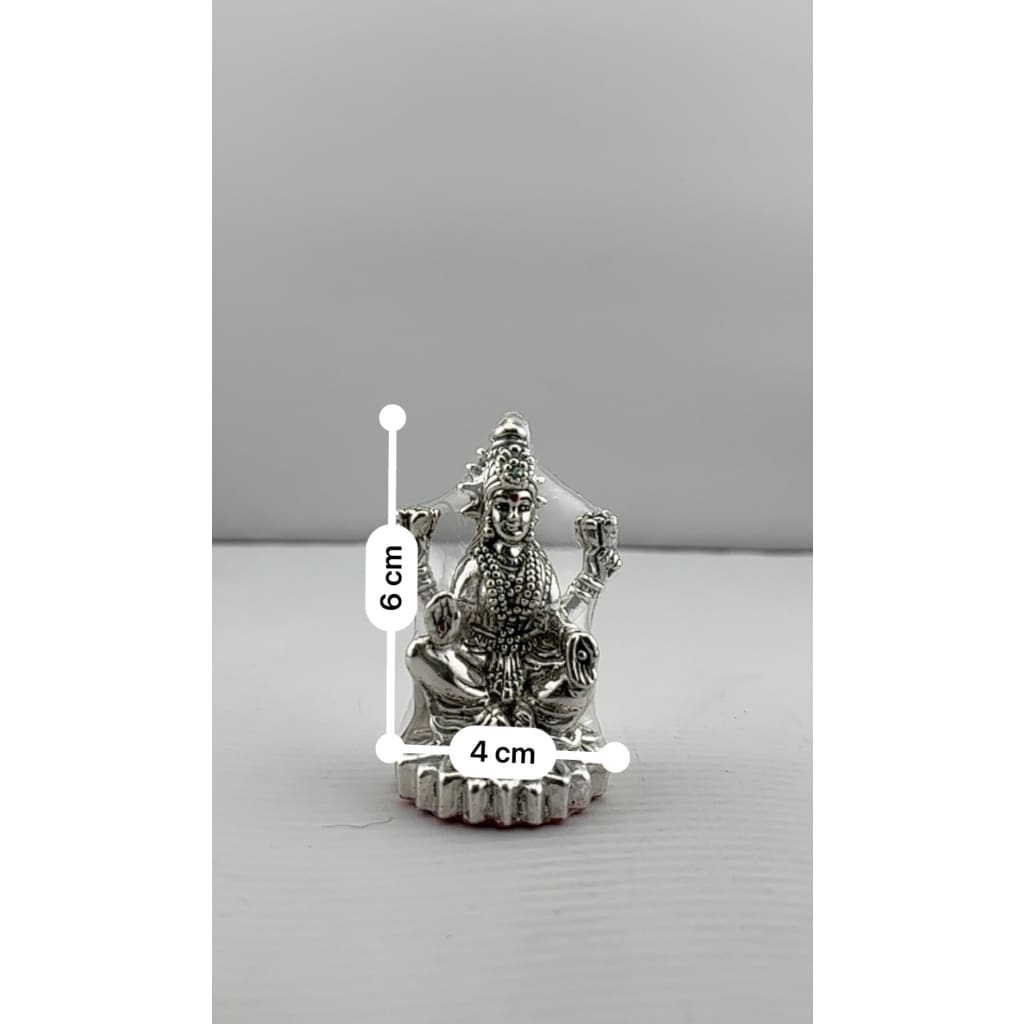 Silver Goddess Lakshmi Idol Design 3 20gm – Divine Laxmi Murti for Home Mandir & Gifting
