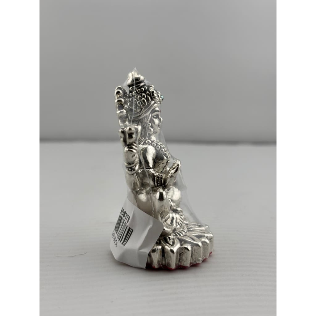 Silver Goddess Lakshmi Idol Design 3 20gm – Divine Laxmi Murti for Home Mandir & Gifting