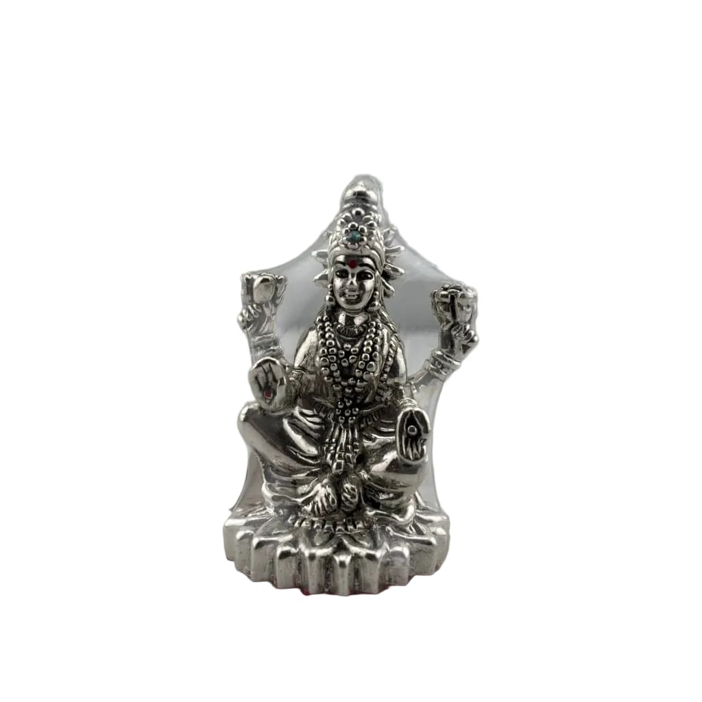 Silver Goddess Lakshmi Idol Design 3 20gm – Divine Laxmi