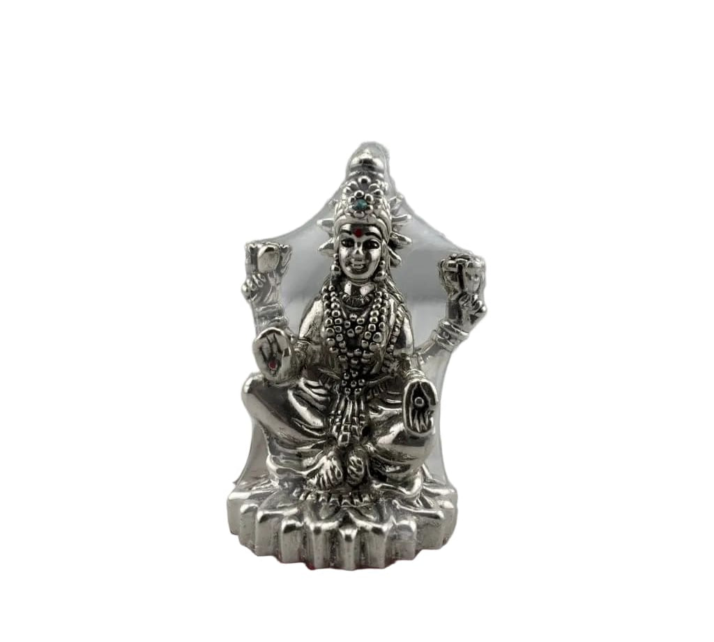 Silver Goddess Lakshmi Idol Design 3 20gm – Divine Laxmi