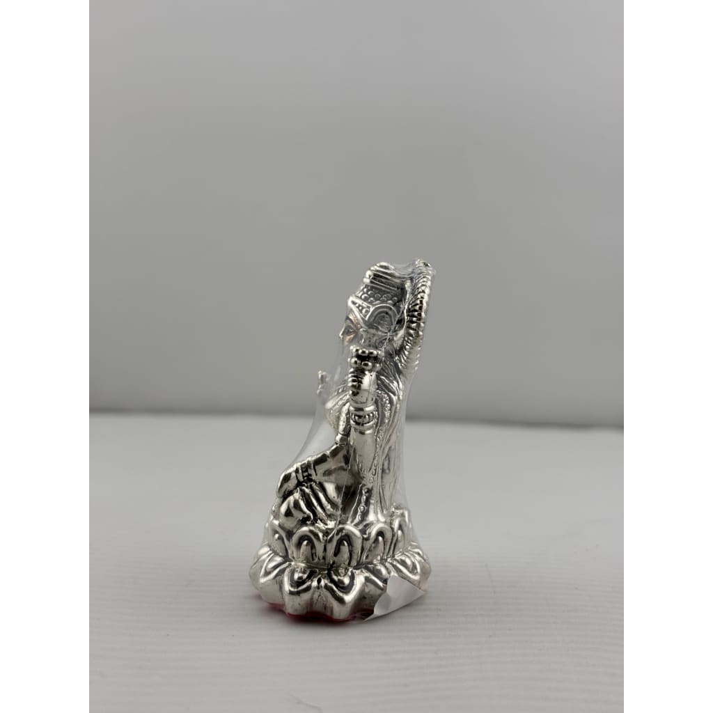 Silver Goddess Lakshmi Idol Design 4 23gm – Divine Laxmi Murti for Home Mandir & Gifting