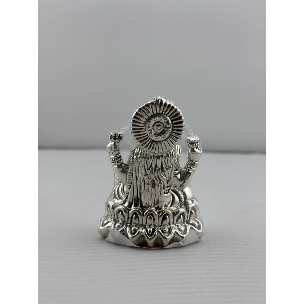 Silver Goddess Lakshmi Idol Design 4 23gm – Divine Laxmi Murti for Home Mandir & Gifting