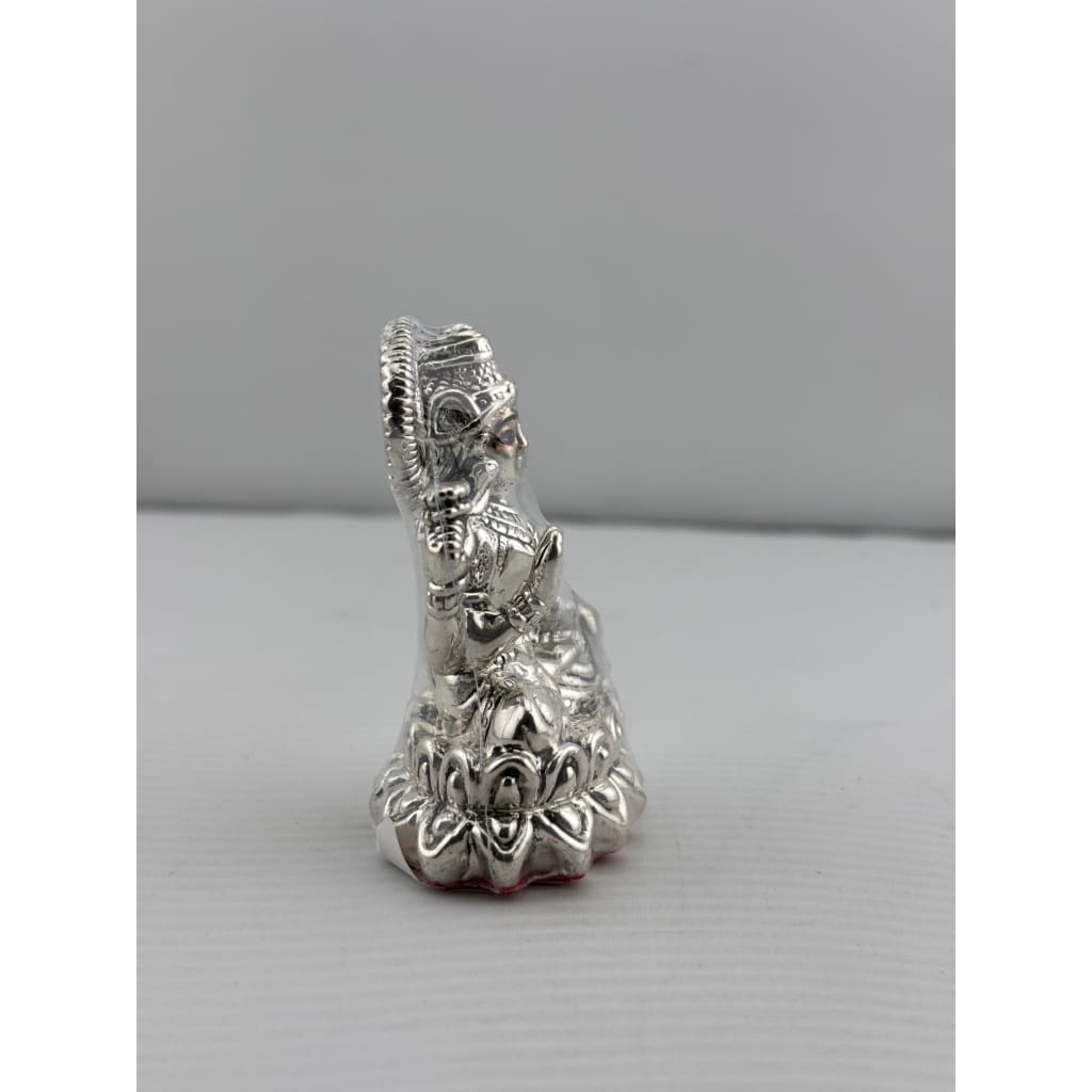 Silver Goddess Lakshmi Idol Design 4 23gm – Divine Laxmi Murti for Home Mandir & Gifting