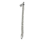 Silver Heavy Curb Link Bracelet 925 – Thick Flat Chain