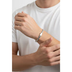 Silver Heavy Flat Wheat Link Bracelet 925 – Multi – Strand Spiga Chain | 9 Inch