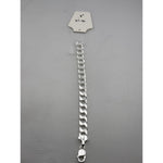 Silver Japanese Angular Curb Link Bracelet 925 – Angular