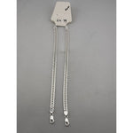 Silver Japanese Curb Link Bracelet 925 – Flat Chain