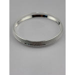 Silver Kada with Beaded Geometric Block Pattern – view 3