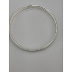 Silver Kada with Diagonal Wave-Cut Texture – view 3