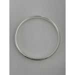 Silver Kada with Diamond-Cut Cross-Hatch & Milgrain Edge – view 4