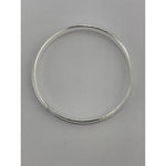 Silver Kada with Diamond-Cut Diagonal Chevron Texture – view 3