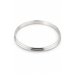 Silver Kada with Double Groove Line Detail – view 3