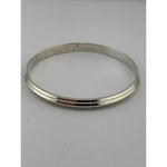 Silver Kada with Double Groove Line Detail – view 2