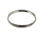 Silver Kada with Knurled Segments & Raised Dot Panels