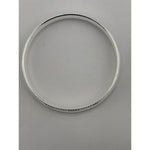 Silver Kada with Segmented Alternating Texture Panels – view 3