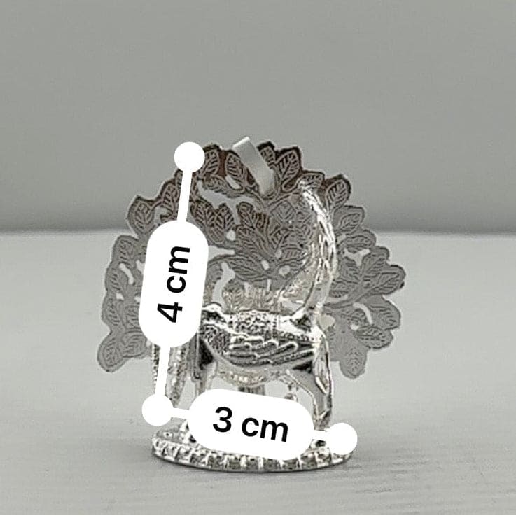 Silver Kamadhenu Idol 30gm – Sacred Wish – Fulfilling Cow Murti for Pooja