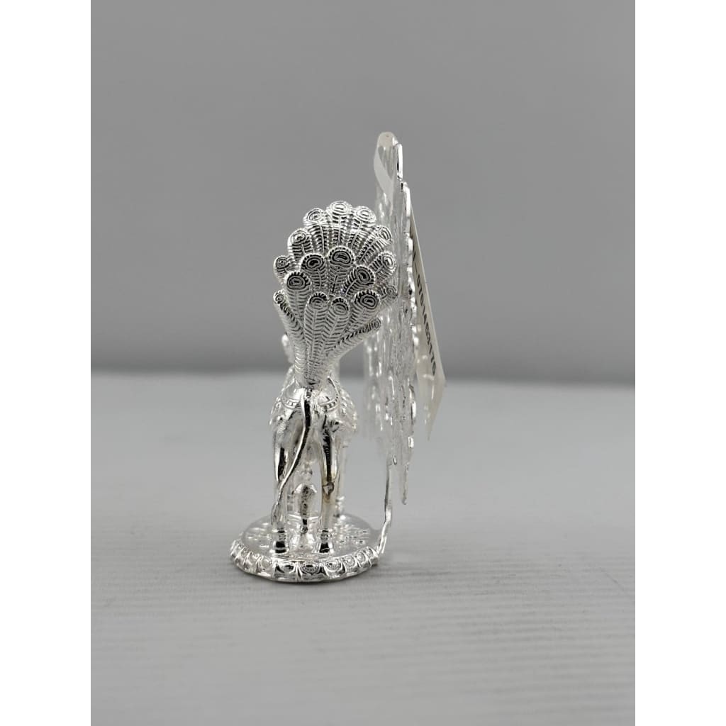 Silver Kamadhenu Idol 30gm – Sacred Wish – Fulfilling Cow Murti for Pooja