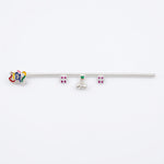 Silver Krishna Basuri / flute Pooja Piece (18cm) – view 4
