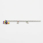 Silver Krishna Basuri / flute Pooja Piece (18cm) – view 6