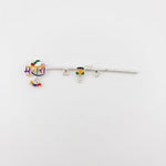 Silver Krishna Basuri / flute Pooja Piece (18cm) – view 9