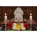 Silver Lord Ganesh Idol 10gm – Spiritual Ganesh Murti for Temple Decor & Festivals
