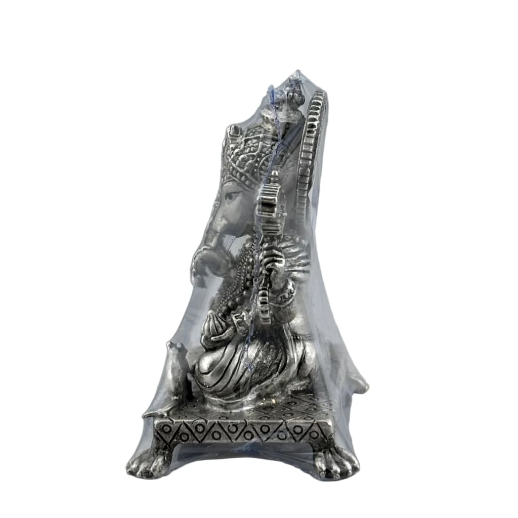 Silver Lord Ganesh – Spiritual Ganesh Murti for Temple Decor & Festivals