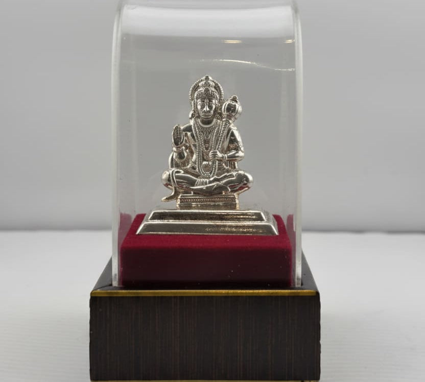 Silver Lord Hanuman Idol 10gm – Divine Bajrangbali Murti