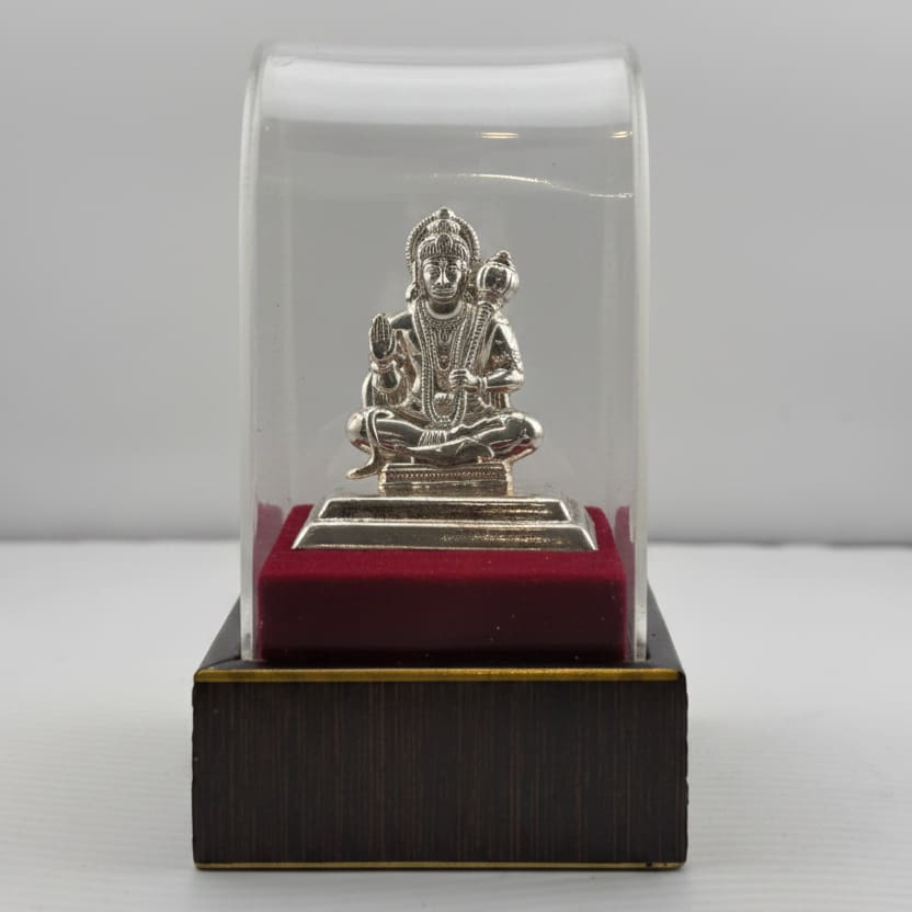 Silver Lord Hanuman Idol 10gm – Divine Bajrangbali Murti