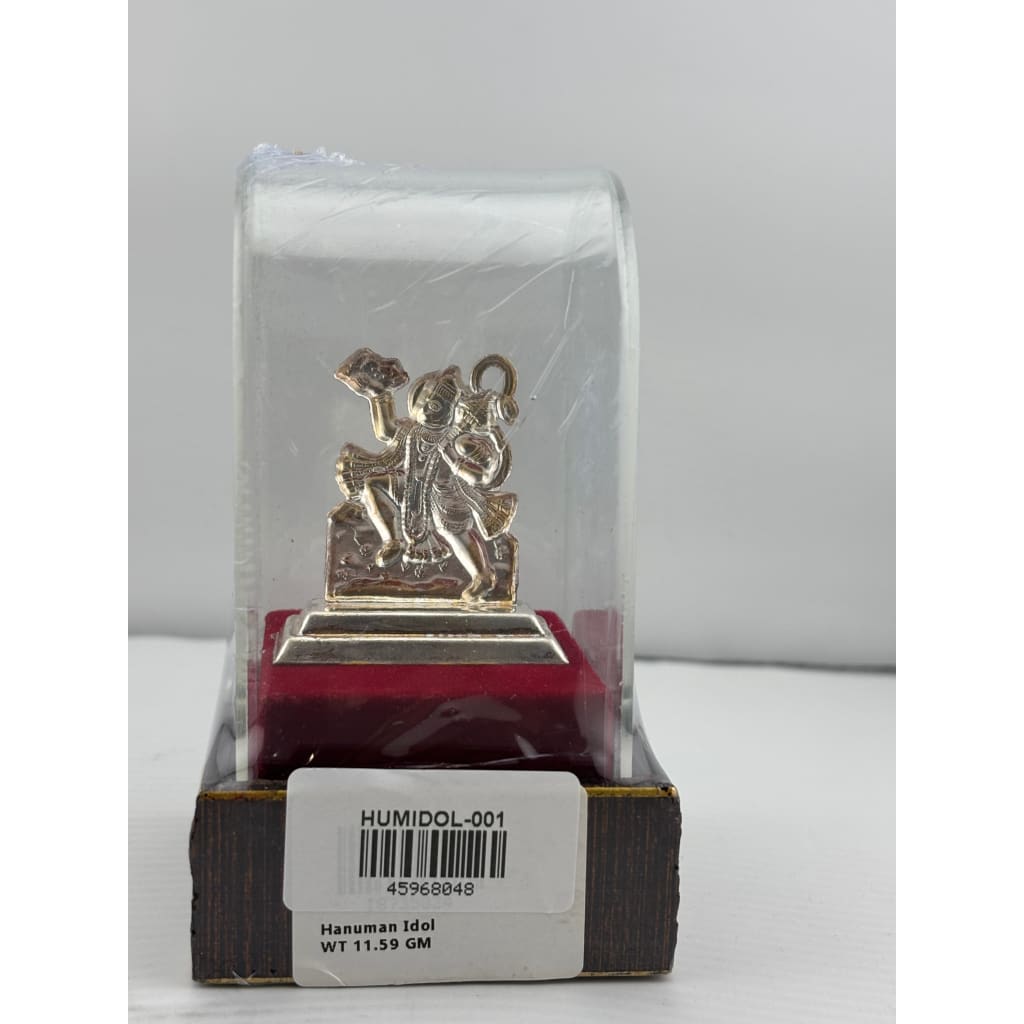 Silver Lord Hanuman Idol 11gm – Divine Bajrangbali Murti for Temple & Pooja