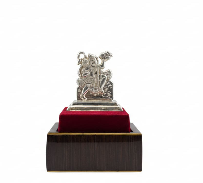 Silver Lord Hanuman Idol 11gm – Divine Bajrangbali Murti