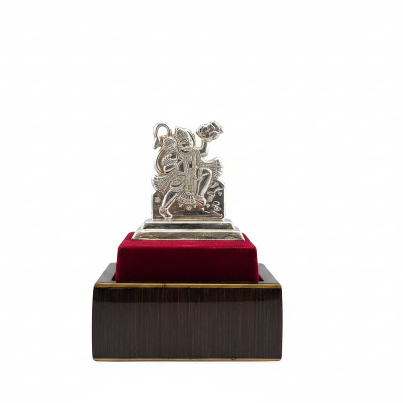 Silver Lord Hanuman Idol 11gm – Divine Bajrangbali Murti