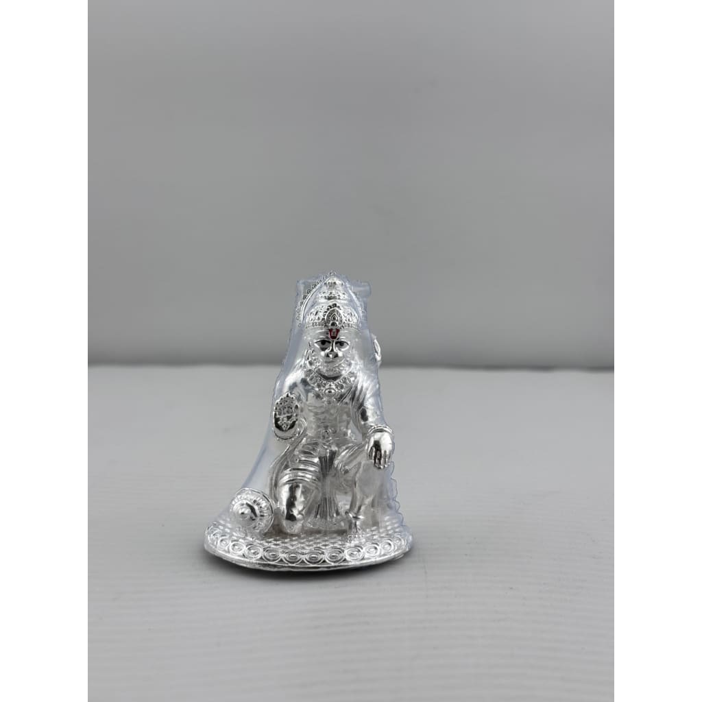 Silver Lord Hanuman Idol 80gm – Divine Bajrangbali Murti for Temple & Pooja