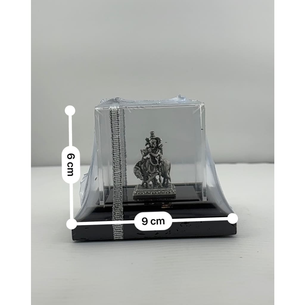 Silver Lord Krishna Idol 22gm – Divine Krishna Murti for Temple & Gifting