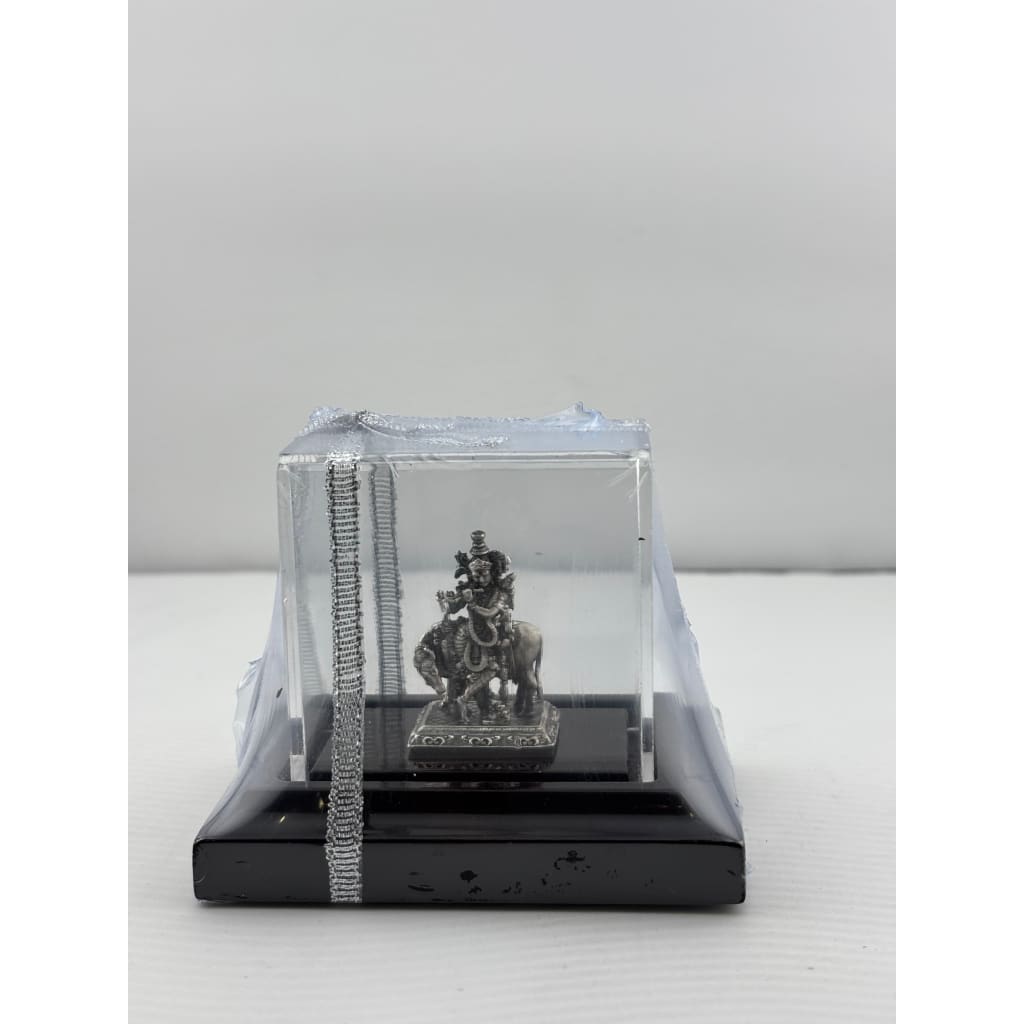 Silver Lord Krishna Idol 22gm – Divine Krishna Murti for Temple & Gifting
