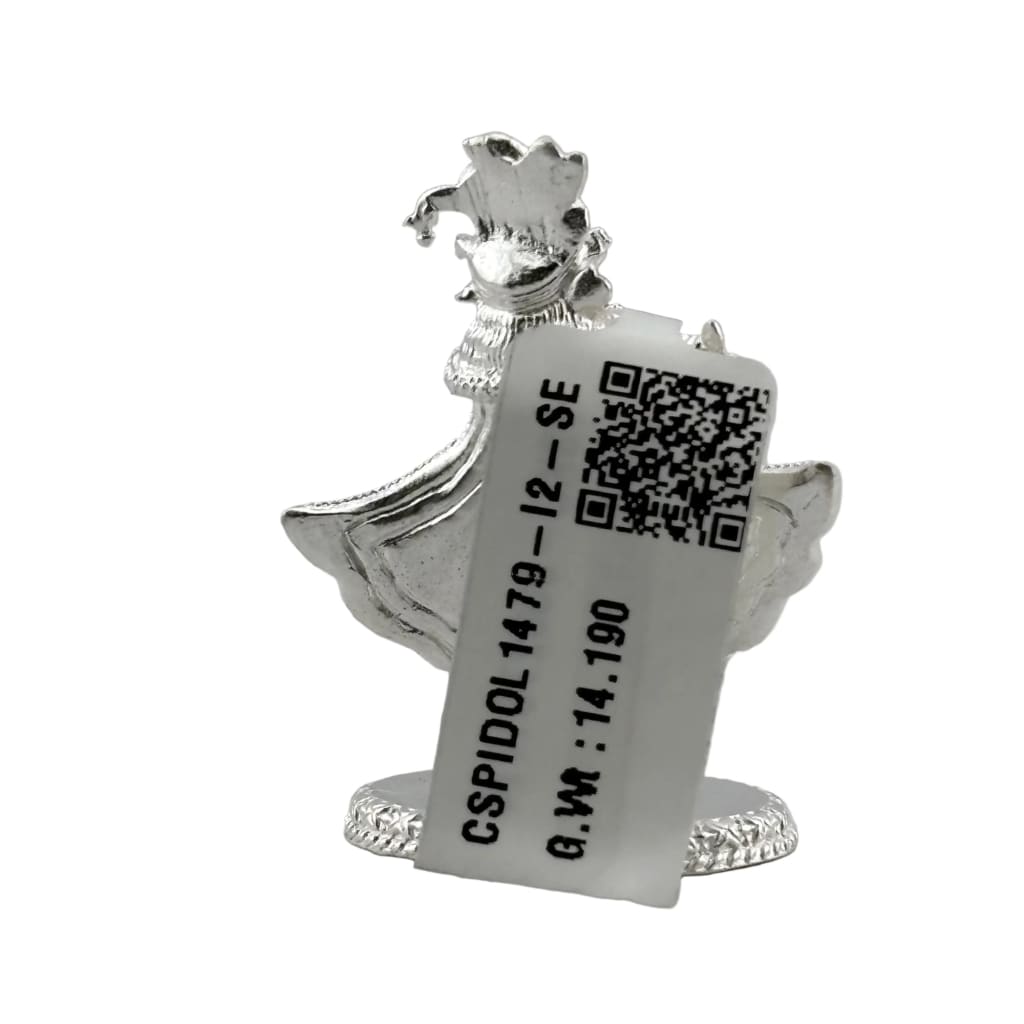 Silver Lord Krishna Idol – Spiritual Krishna Murti for Temple Decor & Festivals
