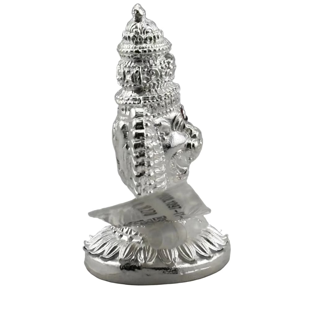 Silver Lord Narasimha Idol – Spiritual Narasimha Murti for Temple Decor & Festivals