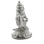 Silver Lord Narasimha Idol – Spiritual Narasimha Murti for Temple Decor & Festivals